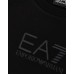 Ea7 Emporio Armani felpa nera da Bimbo con logo nella parte anteriore 