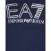 EA7 Emporio Armani felpa blu a girocollo da Uomo