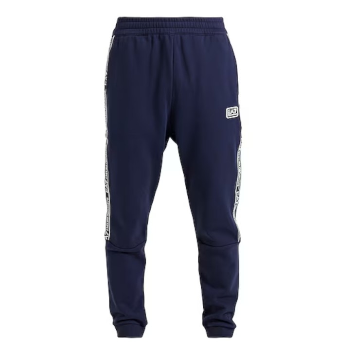 EA7 Emporio Armani pantalone di tuta blu da Uomo con bande