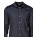 EMPORIO ARMANI CAMICIA IN COTONE A MANICA LUNGA SLIM FIT BLU CON STAMPA POIS ALL OVER