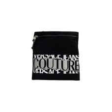 Versace Jeans Couture Tracolla Nera da Uomo con logo lettering 