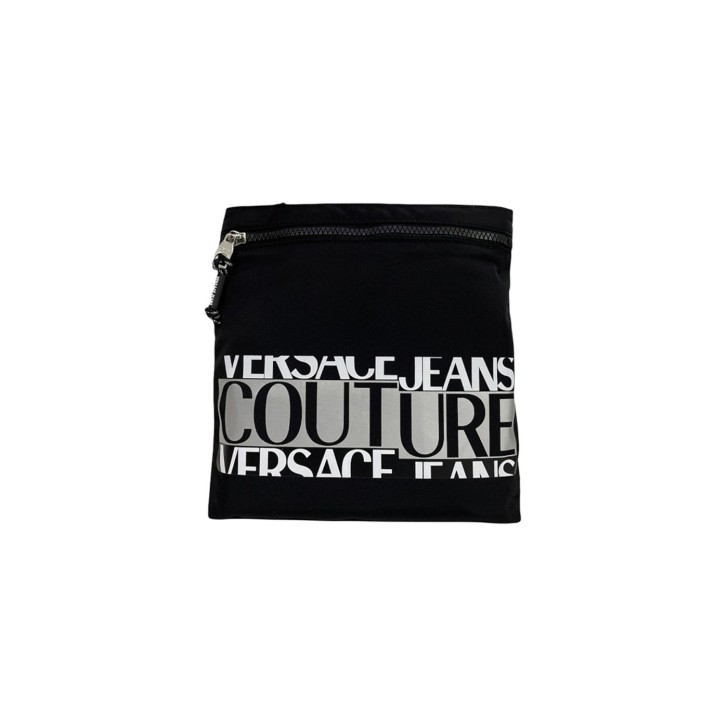 Versace Jeans Couture Tracolla Nera da Uomo con logo lettering 