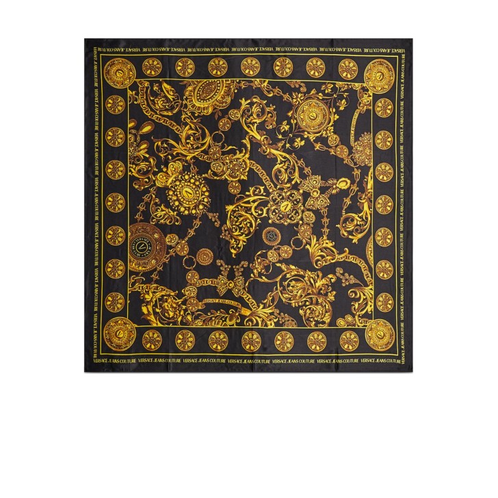 Versace Jeans Couture foulard donna nero con stampa baroque 