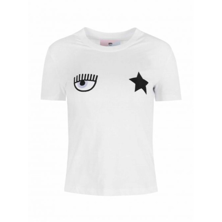 Chiara Ferragni T-shirt over EYE STAR a manica corta