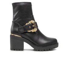 Versace Jeans Couture Stivale Nero da Donna con fibbia Baroque laterale