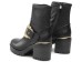 Versace Jeans Couture Stivale Nero da Donna con fibbia Baroque laterale