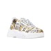 Versace Jeans Couture Sneakers Bianca con Stampa Logo Brush Couture All over