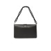 VERSACE JEANS COUTURE BORSA NERA A SPALLA CON TRACOLLA REGOLABILE ESTRAIBILE