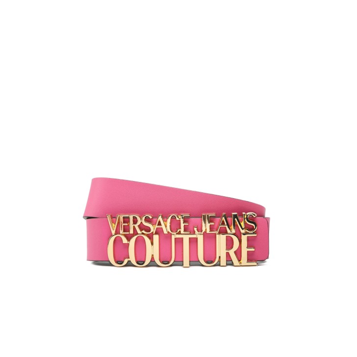 Versace Jeans Couture cintura da donna fucsia con logo in metallo