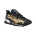 Versace Jeans Couture Sneakers Nera con stampa Logo Space Couture laterale