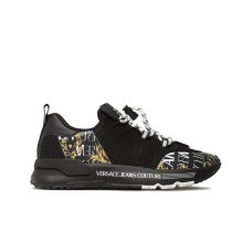 Versace Jeans Couture Sneakers Nera con stampa Logo Space Couture 