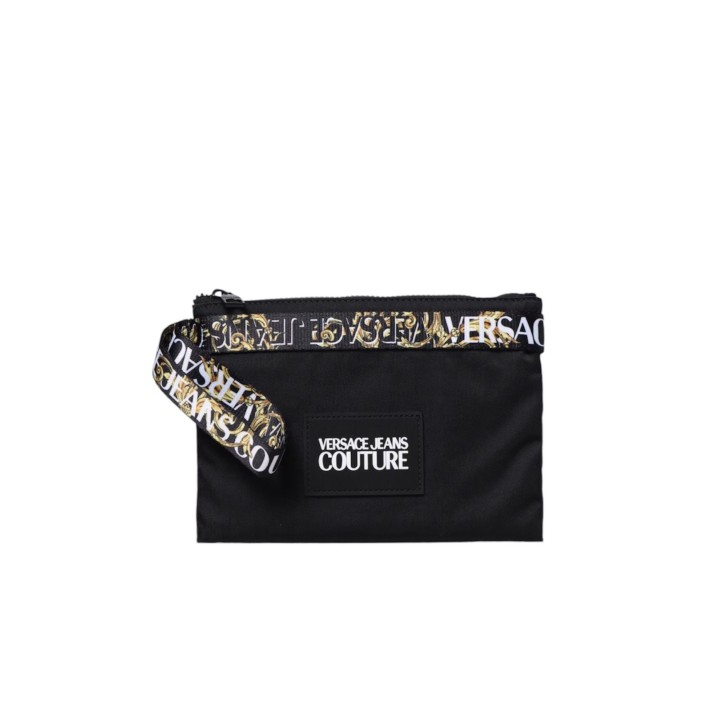 Versace Jeans Couture Pochette in Nylon con lacco da polso e inserto con stampa Logo Brush Couture. 