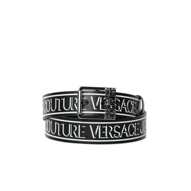 Versace Jeans Couture cintura nera da uomo con logo lettering