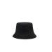 VERSACE JEANS COUTURE CAPPELLO ALLA PESCATORA UNISEX IN COTONE BLACK CON LOGO LETTERING RICAMATO WHITE