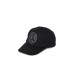 VERSACE JEANS COUTURE CAPPELLO BASEBALL UNISEX BLACK IN COTONE CON LOGO SILVER