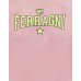 Chiara Ferragni  T-shirt regular fit rosa in cotone a manica corta con logo FERRAGNI giallo fluo stampato 