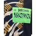 Just Cavalli T-shirt nera a maniche corte con logo lettering All Over 