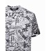 Just Cavalli T-shirt Bianca con stampa all over 