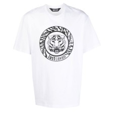 Just Cavalli t-shirt bianca da Uomo con logo nella parte anteriore 