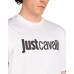 Just Cavalli T-shirt Bianca da Uomo con logo nella parte anteriore