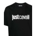 Just Cavalli T-shirt nera da Uomo con logo nella parte anteriore 