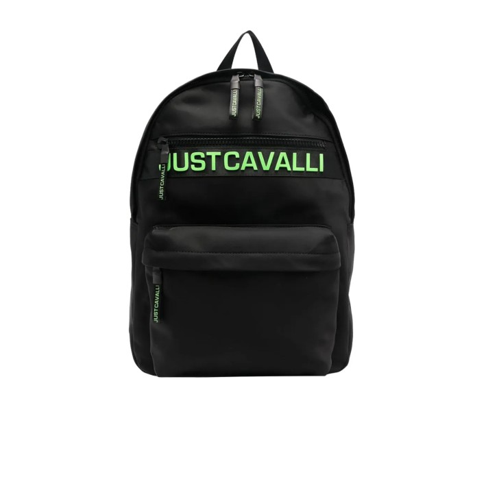 Just Cavalli zaino nero da Uomo con logo nella parte anteriore 