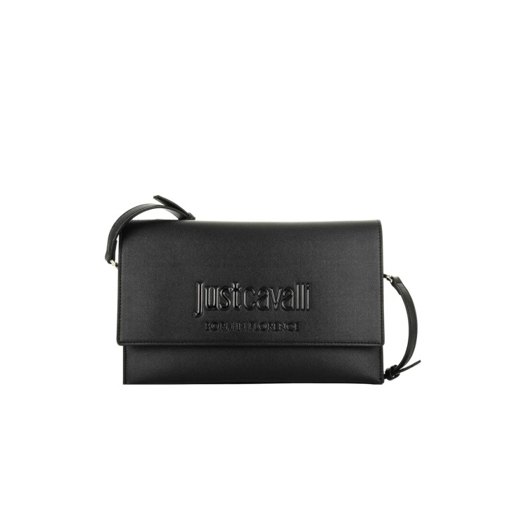 Just Cavalli pochette nera con logo nella parte anteriorore 