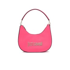 Just Cavalli Borsa a spalla fucsia con logo nella parte anteriore