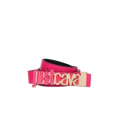 Just Cavalli cintura fucsia con logo nella parte anteriore 