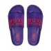 Versace Jeans Couture Ciabatta viola con Logo lettering a rilievo fucsia