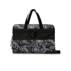 Versace Jeans Couture Borsa a Mano da Uomo con stampa Logo Couture all over