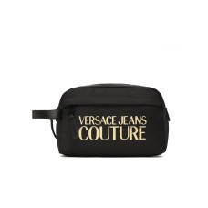 Versace Jeans Couture Pochette da Uomo in nylon Nero, con Logo Versace Jeans Couture