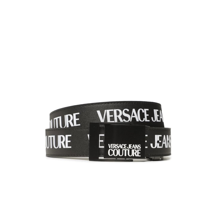 Versace Jeans Couture Cintura da Uomo Nera in pelle