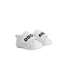 DSQUARED2 NEWBORN LOGO PRINT SNEAKERS STRAP WHITE/BLACK