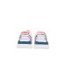 DSQUARED2 LOGO PRINT SNEAKERS LACE UP & STRAP WHITE/BLUE/RED