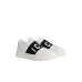 DSQUARED2 ICON LOGO PRINT SNEAKERS SLIP ON  WHITE/BLACK