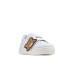 MOSCHINO TEDDY PATCH LOW SNEAKERS STRAP WHITE