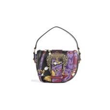 Versace Jeans Couture BORSA A MANO CON STAMPA MULTICOLORE ALL OVER E TRACOLLA ESTRAIBILE