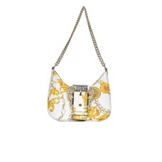 Versace Jeans Couture BORSA HOBO A SPALLA CON STAMPA BAROCCO ALL OVER E TRACOLLA ESTRAIBILE