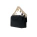 Versace Jeans Couture BORSA CROSSBODY BLACK CON LOGO STELLE ALL OVER E CATENA DORATA CON PENDENTI