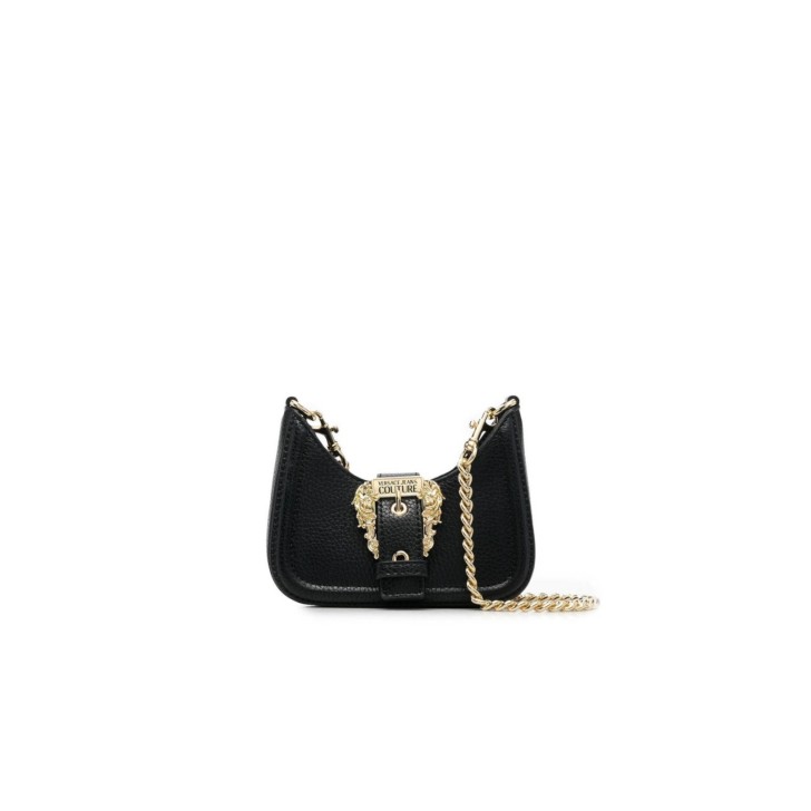 Versace Jeans Couture MINI BORSA PU BLACK A SPALLA CON TRACOLLA IN CATENA ESTRAIBILE