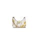 Versace Jeans Couture MINI BORSA PU WHITE A SPALLA STAMPA BAROCCO CON TRACOLLA IN CATENA ESTRAIBILE