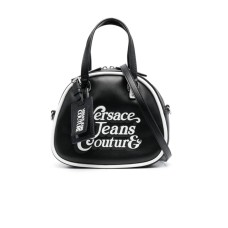 Versace Jeans Couture BORSA BAULETTO A MANO NERA CON TRACOLLA REGOLABILE ESTRAIBILE