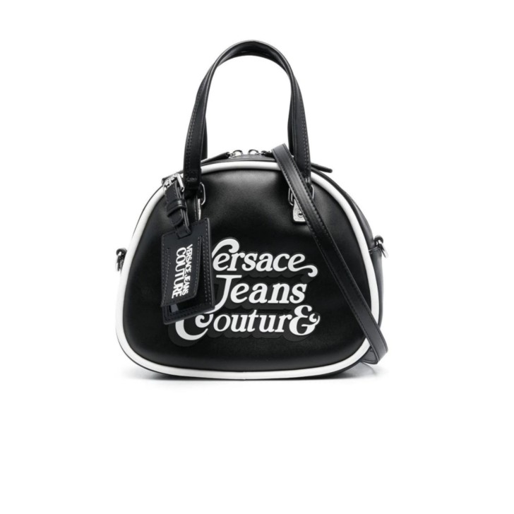 Versace Jeans Couture BORSA BAULETTO A MANO NERA CON TRACOLLA REGOLABILE ESTRAIBILE