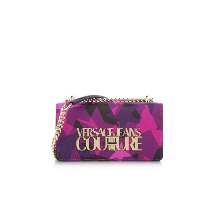 Versace Jeans Couture BORSA CROSSBODY FUCSIA CON STAMPA ALL OVER