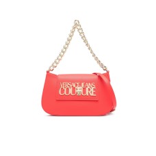 Versace Jeans Couture BORSA HOBO ROSSA CON MANICO IN CATENA E TRACOLLA REGOLABILE ESTRAIBILE