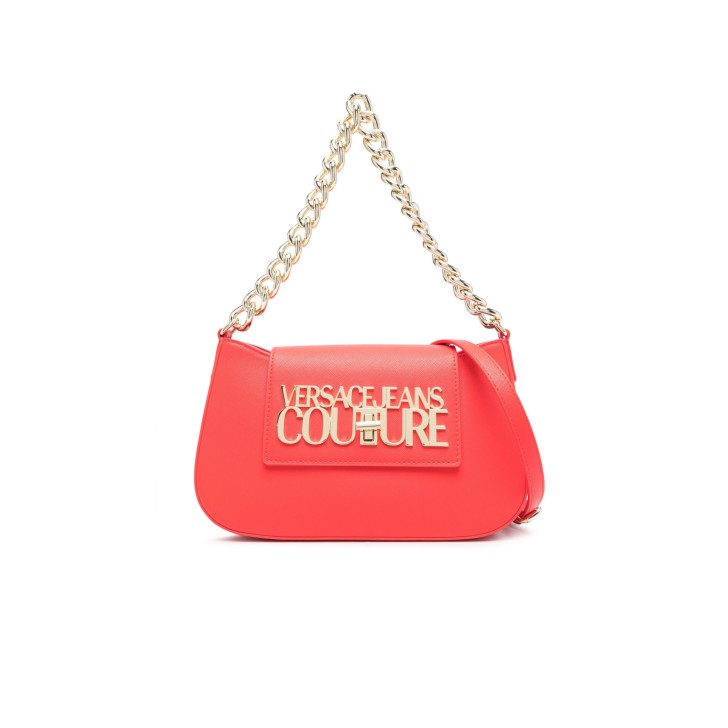 Versace Jeans Couture BORSA HOBO ROSSA CON MANICO IN CATENA E TRACOLLA REGOLABILE ESTRAIBILE