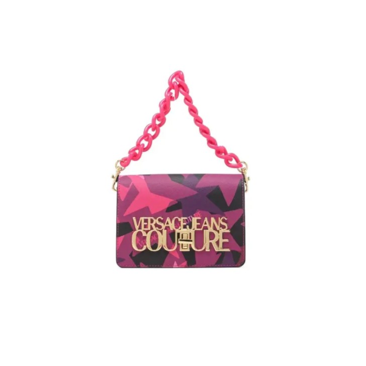 Versace Jeans Couture BORSA CROSSBODY FUCSIA CON STAMPA ALL OVER