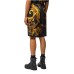 VERSACE JEANS COUTURE PANTALONCINO BLACK/GOLD CON STAMPA BAROCCO