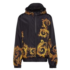 VERSACE JEANS COUTURE GIUBBOTTO BLACK/GOLD CON STAMPA BAROCCO